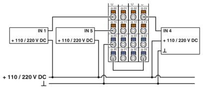 Модуль ввода-вывода-AXL F DI8/2 110/220DC 1F