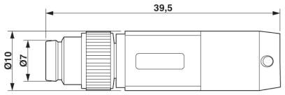 Кабель для датчика / исполнительного элемента-SAC-8P-M 8MS/ 0,3-PUR/M 8FS SH