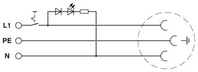 Розетка-EO-CF/PT/LED/S