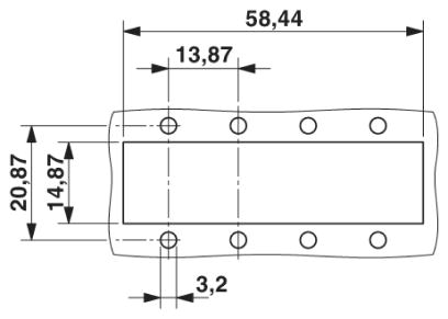 Монтажные рамы-VS-08-A-RJ45/LP-4-IP 20