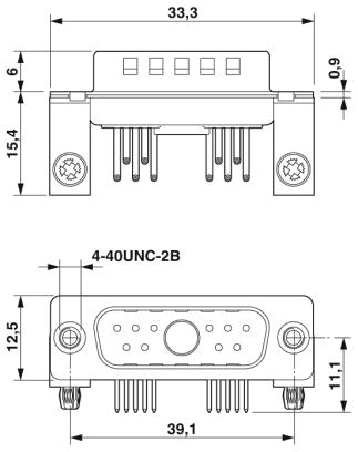 Контактная вставка D-SUB-CUC-DSI-S1STZ-A/DSLSB1P10S