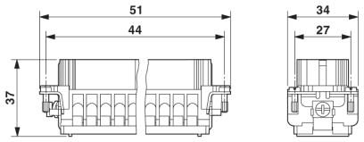 Модуль для контактов-HC-B 6-EBUQ-2,5