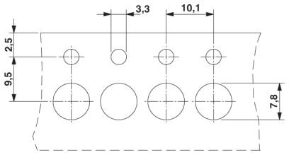 Проходная клемма-HDFKV 10-VP-HV