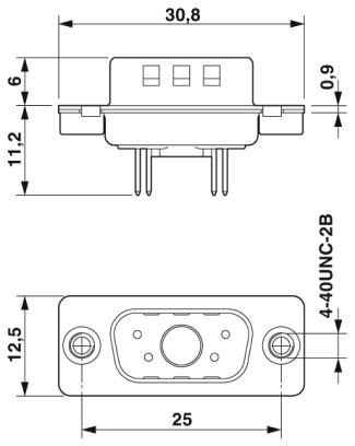 Контактная вставка D-SUB-CUC-DSI-S1STZ-S/DSLSB1P4S