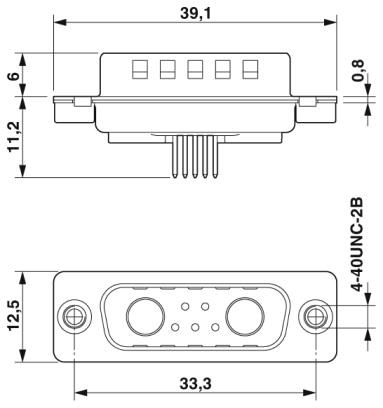 Контактная вставка D-SUB-CUC-DSI-S1STZ-S/DSLSB2P5S