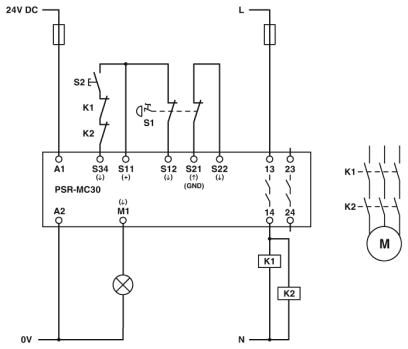 Реле безопасности-PSR-MC30-2NO-1DO-24DC-SC
