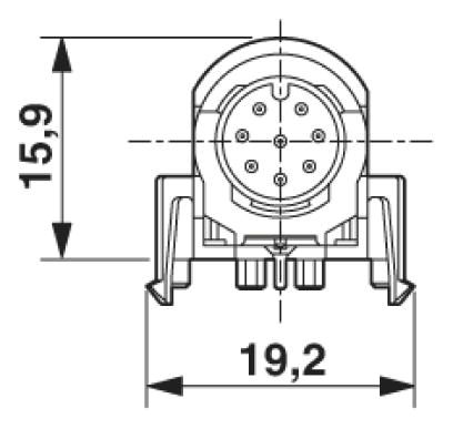 Встраиваемые разъемы-SACC-DSIV-MS-8CON-L90 SCO