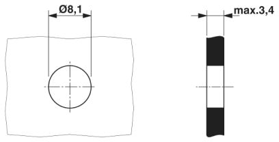Встраиваемые разъемы-SACC-DSI-M 8MS-6CON-M 8/0,5