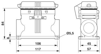 Корпус-HC-EVO-B16-SHFDC-2SSM40-PLRBK