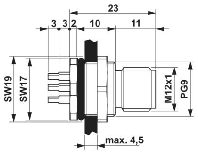 Проходная деталь-SACC-DSI-MS-8CON-L180 SCO