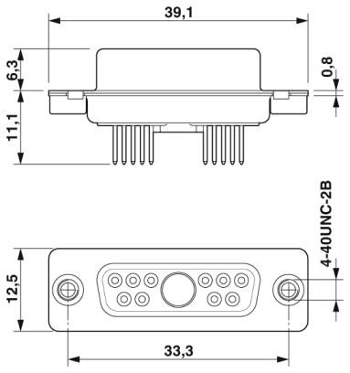 Контактная вставка D-SUB-CUC-DSI-J1STZ-S/DSLSB1P10S