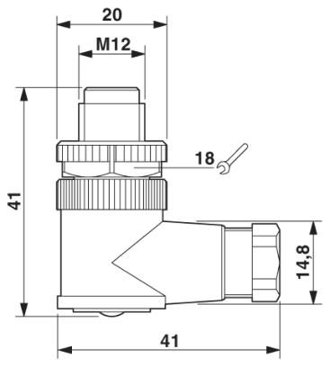 Разъем-SACC-M12MR-4CON-PG7