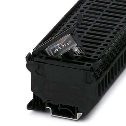 Клеммы для установки предохранителей-UK 5-HESILED 24V-2MA