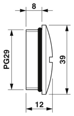 Резьбовой колпачок-HC-BS-PG29