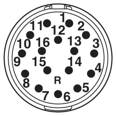 Аппаратн. соединитель, передняя стенка-RF-16P1N8AWA00