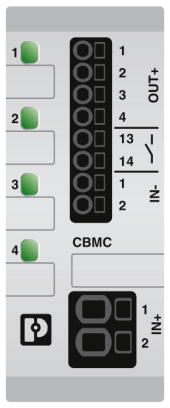 Электронный защитный выключатель-CBMC E4 24DC/1-4A NO-C