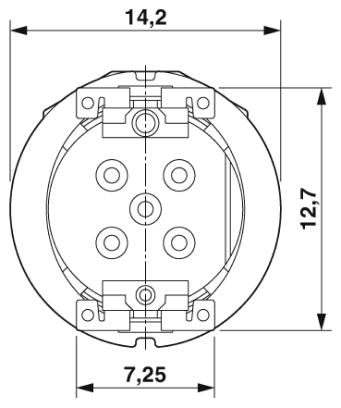 Встраиваемые разъемы-SACC-CIP-M12MS-5P SMD SH R32