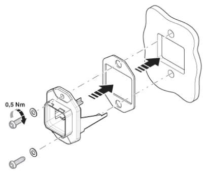 Монтажные рамы-VS-PPC-F1-RJ45-MNNA-1R-F