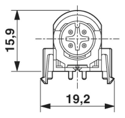 Встраиваемые разъемы-SACC-DSIV-MS-4CON-L90 SCO