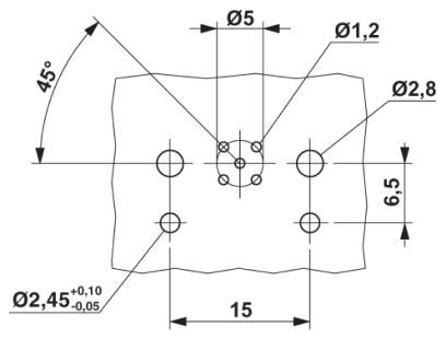 Встраиваемые разъемы-SACC-DSIV-M12MSB-5CON-L180