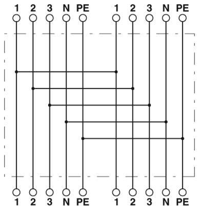 H-разветвитель-QPD H 4PE2,5 4X6-11 BK