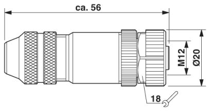 Разъем-SACC-M12FS-8CON-PG 9-SH