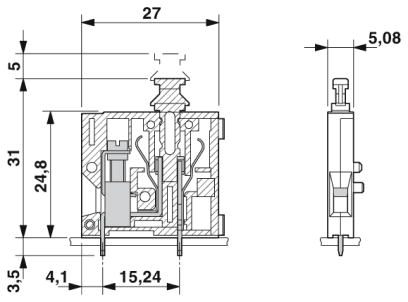 Клеммные блоки для печатного монтажа-KDS 3-PMT