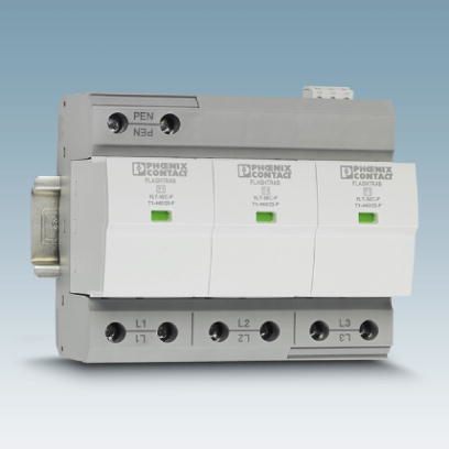 Молниезащитный разрядник, тип 1-FLT-SEC-P-T1-3C-440/35-FM