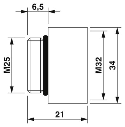 Переходник-ENLAR-M-KV-M25/M32
