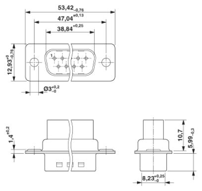 Держатель контактов D-SUB-VS-25-ST-DSUB-CD-B