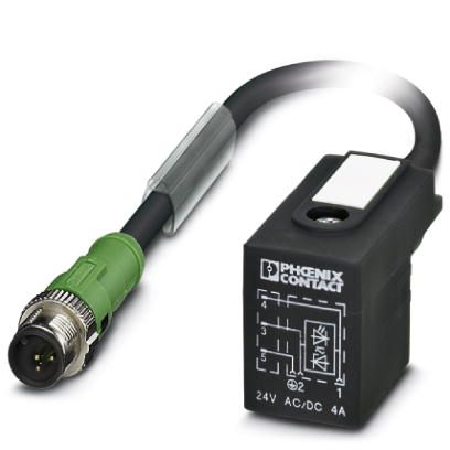Кабель для датчика / исполнительного элемента-SAC-3P-MS/ 0,3-PUR/B-1L-Z SCO