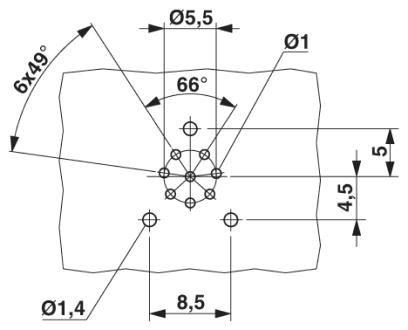 Встраиваемые разъемы-SACC-CI-M12FS-8CON-L180-THR