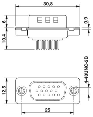 Контактная вставка D-SUB-CUC-DSI-C1STZ-S/DSLSB9 HD