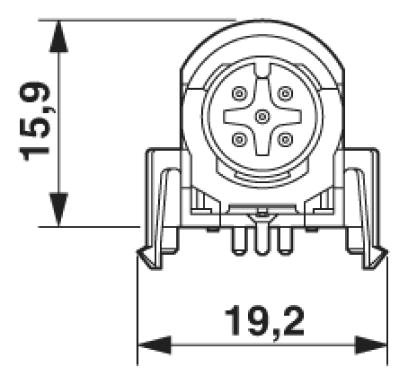 Встраиваемые разъемы-SACC-DSIV-MS-5CON-L90 SCO