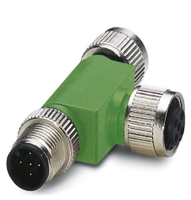Т-распределитель-SAC-3P-M12T/2XM12 B PE
