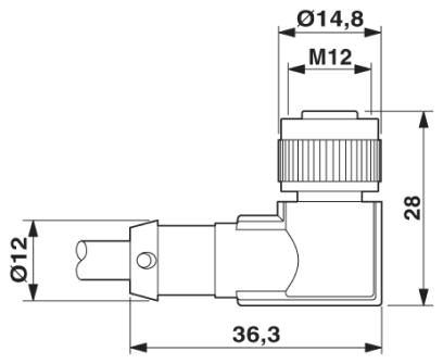 Кабель для датчика / исполнительного элемента-SAC-8P-MR/1,5-542/ FRSH SCO BK