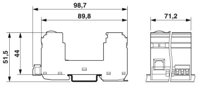Базовый элемент для защиты от перенапряжений-VAL-MS 3+V-BE-FM/10