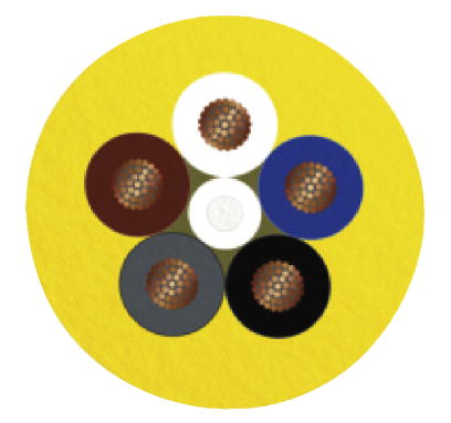 Кабель для датчика / исполнительного элемента-SAC-HZ-5P-5,0-542/FS SCO BK