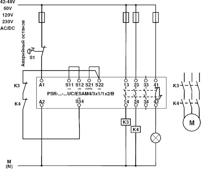 Реле безопасности-PSR-SCP-230UC/ESAM4/3X1/1X2/B