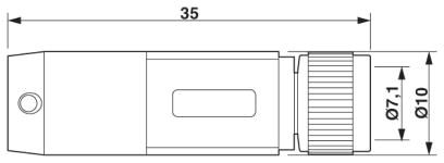 Кабель для датчика / исполнительного элемента-SAC-8P-3,0-PUR/M 8FS SH