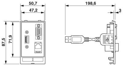Передняя панель-SI-FP-R1A-D1B-U1A/0,7