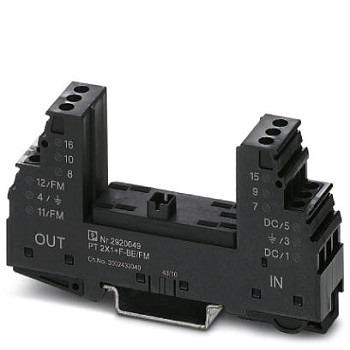 Базовый элемент для защиты от перенапряжений-PT 2X1+F-BE/FM