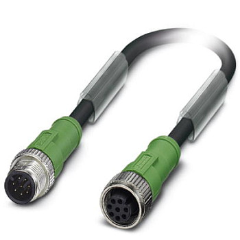 Кабель для датчика / исполнительного элемента-SAC-8P-M12MS/ 3,0-PUR/M12FS