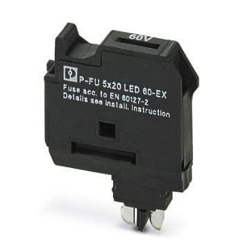 Штекерный держатель предохранителя-P-FU 5X20 LED 60-EX