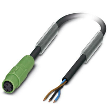 Кабель для датчика / исполнительного элемента-SAC-3P-3,0-PUR/M 8SIFS AE