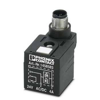 Штекерный модуль для электромагнитного клапана-SAC-4P-MS/A-1L-Z D SCO