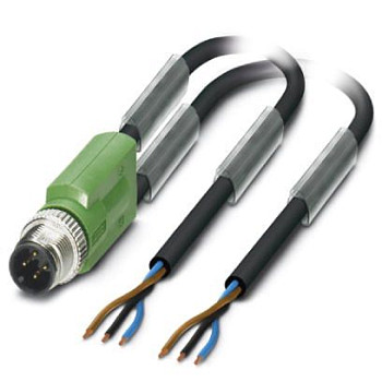 Кабель для датчика / исполнительного элемента-SAC-3P-M12Y-2X/.../...