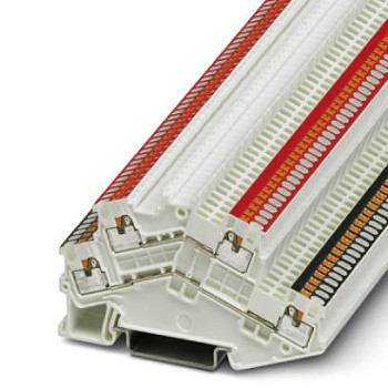 Двухъярусные клеммы-PTTBS 1,5/S WH/U-BK/O-RD