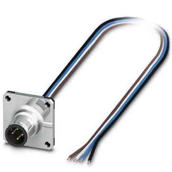Встраиваемые разъемы-SACC-SQ-M12MS-4CON-25F/0,5