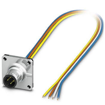 Встраиваемые разъемы-SACC-SQ-M12MSD-4CON-20/0,5